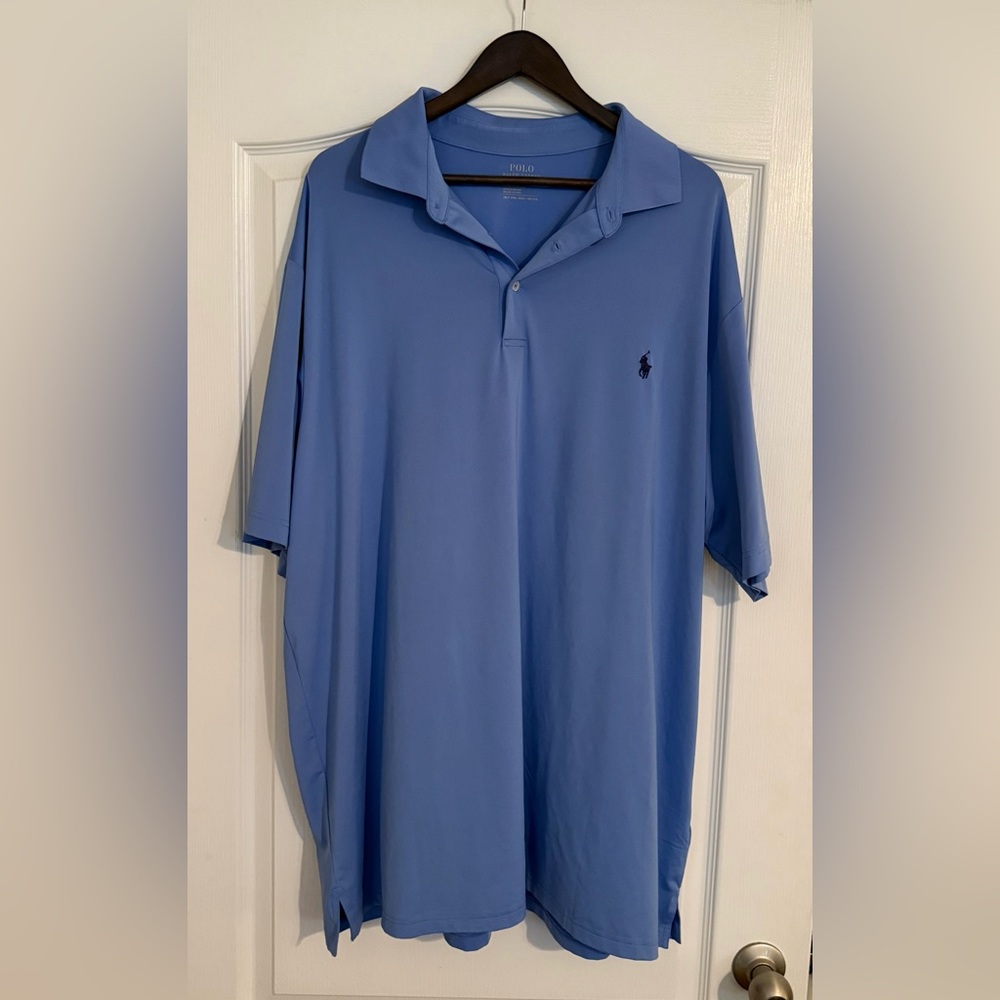 EUC Ralph Lauren Blue Polo Shirt Classic Design in size 2XLT